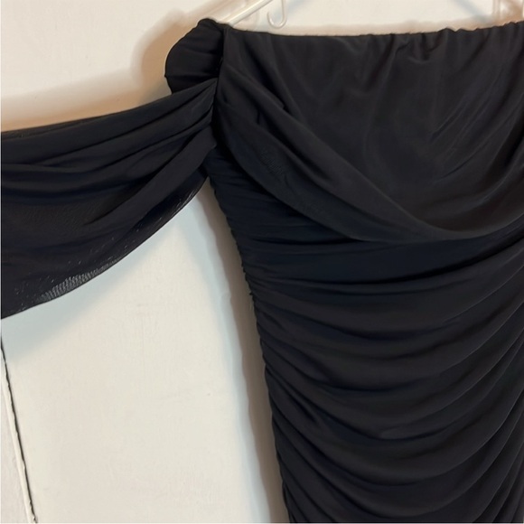 Cameo black ruched strapless bodycon dress - Picture 6 of 13